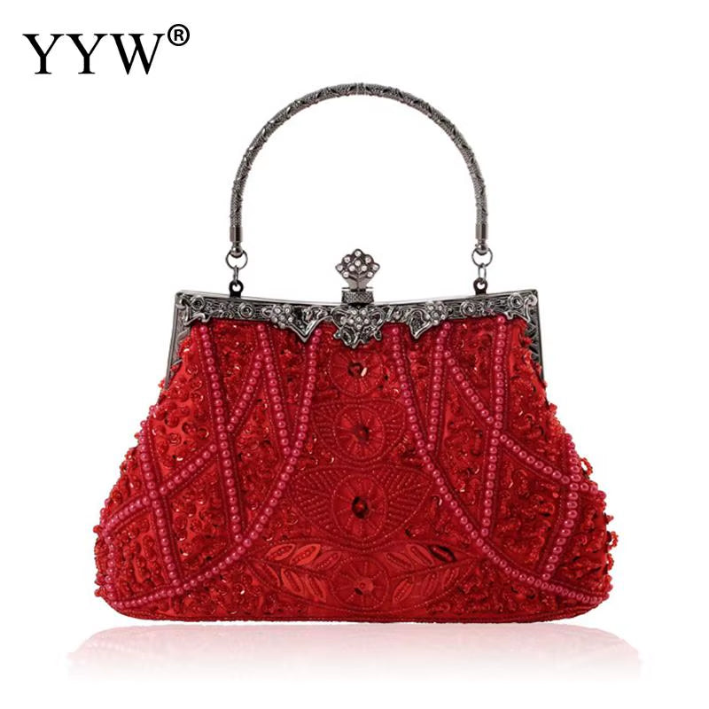 Vintage Handbag Female Luxury Evening Bags Dark Blue Party Purses and Handbags Designer Womens Clutch Crossbody Bags Sac a Main