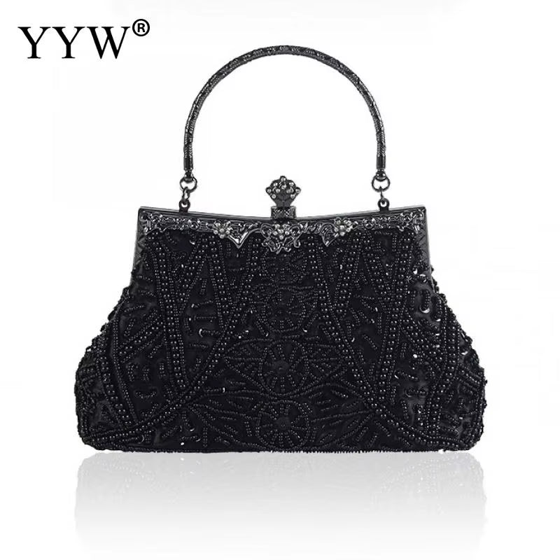 Vintage Handbag Female Luxury Evening Bags Dark Blue Party Purses and Handbags Designer Womens Clutch Crossbody Bags Sac a Main