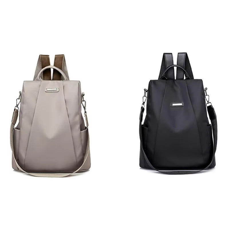 New Women'S Multifunction Backpack Casual Solid Color School Bag for Girls Fashion Detachable Strap Travel Shoulder Bag